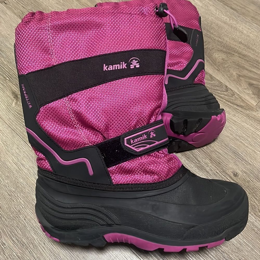 Girls KAMIK Pink Winter Boots Size 5 (Big Girl) - Picture 2 of 6